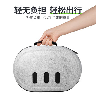TOPMAXIONS适用于 Meta quest3S收纳包quest3收纳盒quest3/3s手柄套面罩磁吸近视镜片quest防漏光冰丝面罩 quest3/3s收纳包【可兼容所有三方精英头戴】