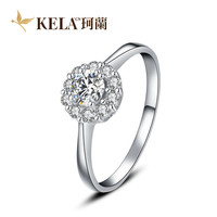 KELA.CN 珂兰钻石 珂兰 18K金托戒托定制钻戒 倾城  P