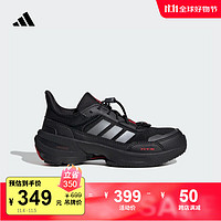 adidas 阿迪达斯 MTS C休闲运动鞋男女小童儿童阿迪达斯轻运动JQ2988 黑色/亮金属铁灰/浅猩红 31码