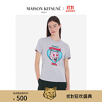 Maison Kitsune 女款 SS24春夏心动狐狸圆领T恤短袖 H120 XS