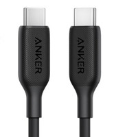 Anker 安克 A8852611 双Type-C 60W 数据线 TPE 0.9m 黑色