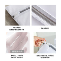 现代简约风洗衣袋灰色拉链细网三明治文胸袋加厚抽绳洗衣袋