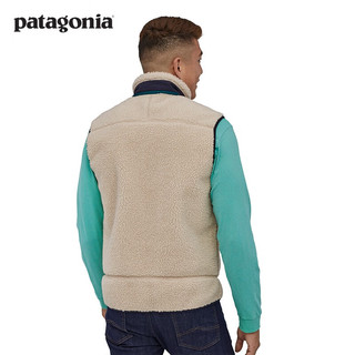 巴塔哥尼亚（Patagonia）男士羊羔绒背心摇粒绒抓绒衣马甲Retro-X 23048 NAT L