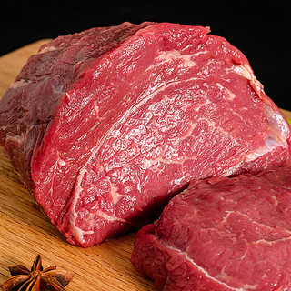 鲜京采 鲁西黄牛 国产原切谷饲牛腿肉1kg 生鲜牛肉 炖煮食材 源头直发