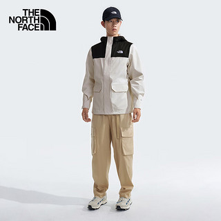 THE NORTH FACE 北面 冲锋衣男防水透湿户外宽松可挂内胆24秋季|8AUK ROU/米白色 L/175