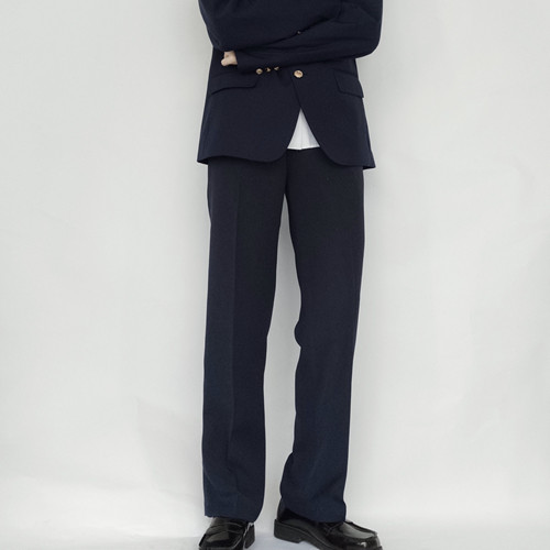 刺篇 原创日系jk/dk制服正版基础款学院风蓝色裤子西裤男女款