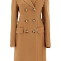 女式 双排扣纯羊毛大衣