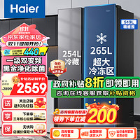 Haier 海尔 冰箱519升双开门家用囤货大容量 519升+265L大冷冻+黑金净化