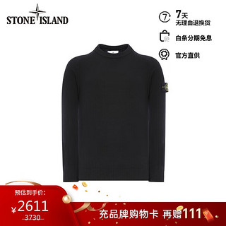 STONE ISLAND 石头岛 24秋冬 缝线细节圆领毛衣 黑色 8115545B4-XL