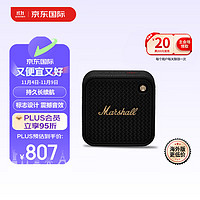 Marshall 马歇尔 WILLEN II 音箱便携式2代无线蓝牙家用户外防尘防水续航小音响 黑金色