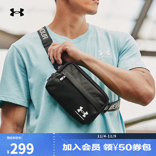 安德玛 UNDERARMOUR）秋冬Loudon男女训练运动系腰斜挎包1378418 黑色001 均码