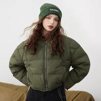 李白系列冬复古短款羽绒服外套女加厚面包服外套