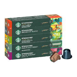 88VIP：STARBUCKS 星巴克 胶囊咖啡NESPRESSO浓缩美式咖啡5.7g*10颗