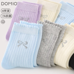 Duo Miao Wu 多妙屋 儿童加厚品质 冬袜 4双