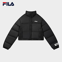 FILA 斐乐 官方女子羽绒服秋冬保暖防风宽松短款面包服运动外套女