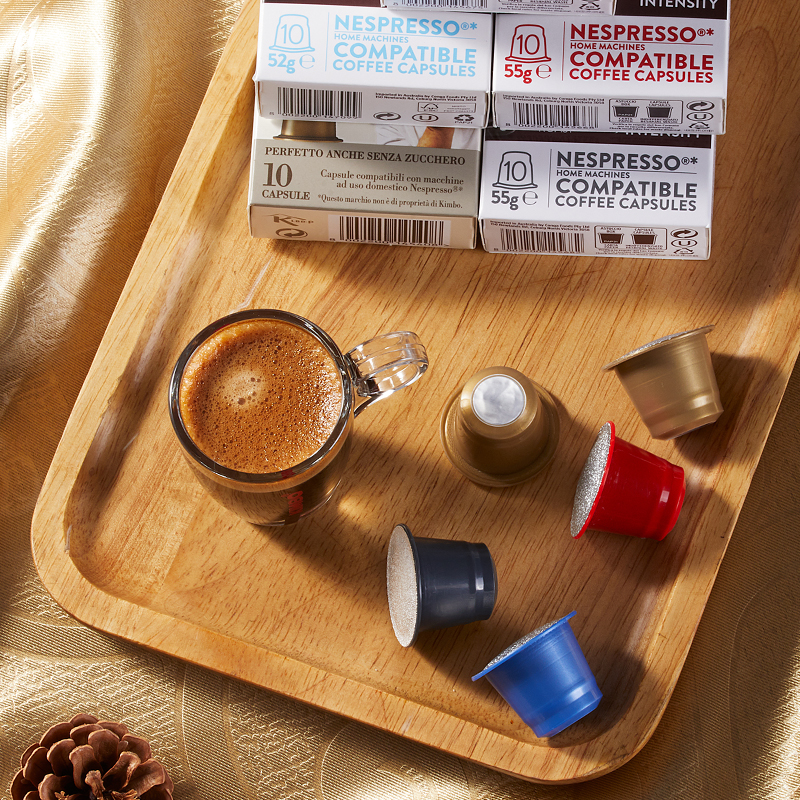 KIMBO意式浓缩咖啡胶囊12盒120粒胶囊咖啡 nespresso系统机用