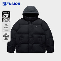 FILA 斐乐 FUSION斐乐潮牌羽绒服男2024冬季新款休闲宽松连帽保暖外套