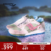 saucony 索康尼 SHADOW 5000经典复古休闲鞋男女同款夏季百搭运动鞋男 白彩兰 35.5 (215mm)