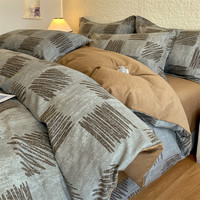 索隆 秋冬厚实加厚磨毛保暖四件套 200*230cm