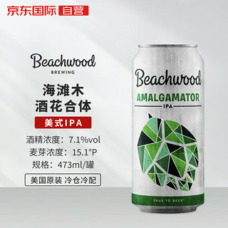 BEACHWOOD BREWING 海滩木 混合物 美式IPA 精酿啤酒 美国 473ml单瓶 海滩木 酒花合体 啤酒 473mL 1罐