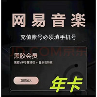 网易云年卡 一年 直充12个月 一次性到账