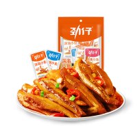会员专享：JINZAI 劲仔 小鱼仔零食鱼干辣卤10g*4包