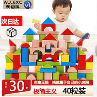 ALLEXC 奥启科 大颗粒拼装积木 40粒