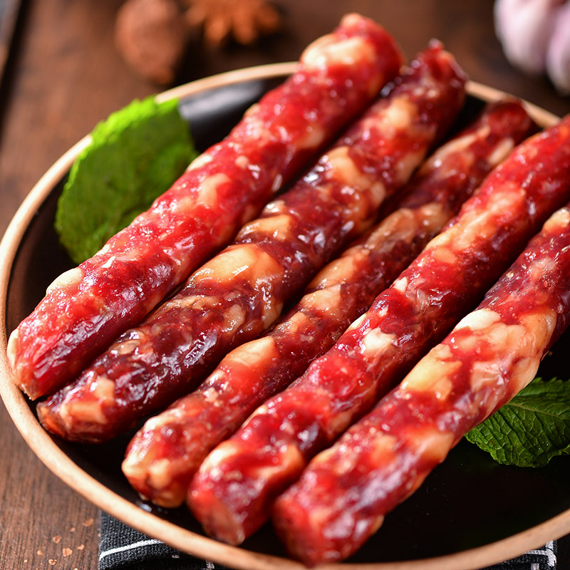 老浦家广东广式腊肠腊肉甜味香肠500g烤肠焖饭材料过特产年货