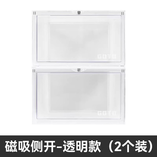 GOTO 鞋子收纳盒透明鞋柜亚克力AJ鞋盒球鞋包包展示柜