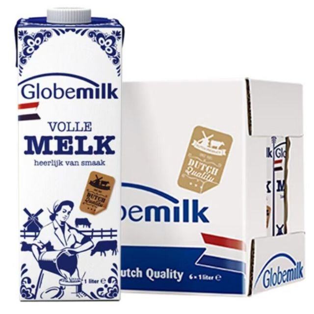 Globemilk 荷高 全脂纯牛奶 1L*6盒 整箱装