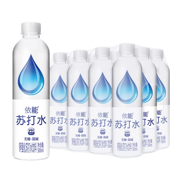 yineng 依能 锌强化口味苏打水 500ml*12瓶