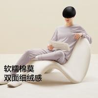 棉棉501H莫代尔睡衣女士柔软亲肤家居服男套装长袖春秋
