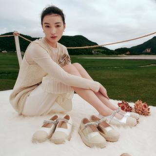【优雅闪钻】2024秋季时尚简约休闲玛丽珍鞋平跟圆头女单鞋