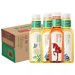 农夫山泉东方树叶500ml*12瓶 无糖茶饮料茉莉花茶乌龙茶绿茶红茶