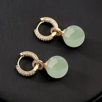 珍宝银楼 新中式耳环 高级感耳钉 女小众设计感耳饰 2024秋冬