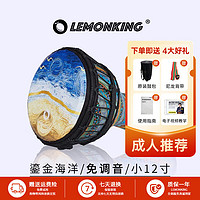 lemonKing 非洲鼓 成人乐器 11英寸鎏金海洋