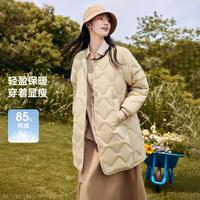 雪中飞 SNOWFLYING【中长款轻薄羽绒服】2024春秋保暖户外旅游保暖柔软外套女