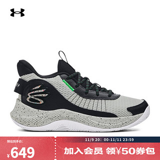 安德玛 UNDERARMOUR）库里Curry 3Z7男女情侣运动篮球鞋3026622 黑色002 41