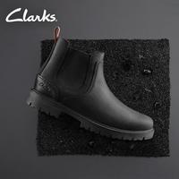 Clarks其乐洛斯戴尔系列男鞋时尚简约切尔西靴英伦皮靴短靴