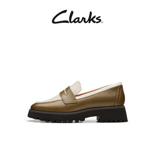 Clarks 其乐 学院系列 女士方头厚底乐福鞋