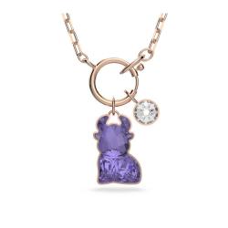SWAROVSKI 施华洛世奇 可爱紫色牛牛生肖项链 5599139