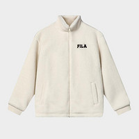 FILA 斐乐 款仿羊羔绒外套男女同款舒适针织长袖外套