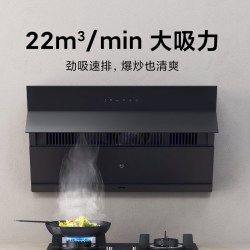 Xiaomi 小米 智能侧吸油烟机S1 22大吸力小尺寸抽油烟机 挥手控制易清洁 烟灶联动小户型厨房排MJ02C