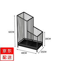 益馨荣 家用门口伞架置物架放伞筒商用进门沥水伞桶雨伞架入户收纳架雨伞 雨伞架大号W款黑色