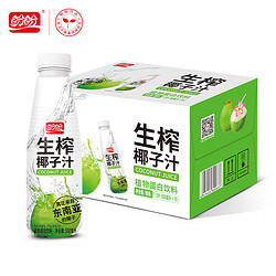 PANPAN FOODS 盼盼 正宗生榨椰汁植物蛋白饮料新鲜整箱椰奶 生榨椰子汁500ml*15瓶 整箱