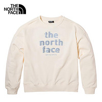 THE NORTH FACE 北面 卫衣女户外运动宽松简约毛圈内里圆领套头衫86QA