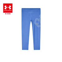 安德玛 UNDER ARMOUR童装夏季透气女童休闲裤子舒适运动紧身打底裤时尚印花长裤
