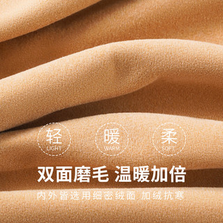 真维斯（JEANSWEST）圆领双面绒长袖T恤2024潮牌美式印花打底衫保暖休闲内搭上衣 黑色（棕榈绿X） 5XL