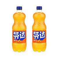 Coca-Cola 可口可乐 芬达橙味汽水1L*2瓶