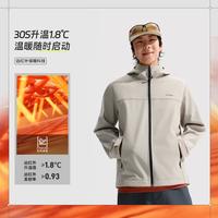 荷叶风衣秋冬新连帽防风防泼水外套保暖户外运动服男